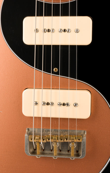 Fano Oltre TC6 P-90 Medium Distress Copper with Gig Bag