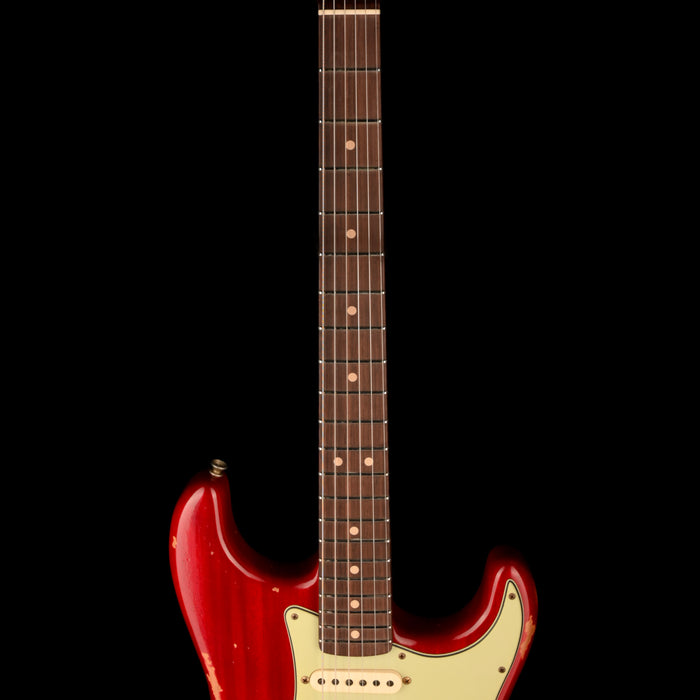 Fender Custom Shop 1963 Stratocaster Mahogany Relic Crimson Red Transparent