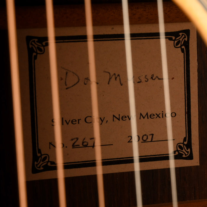 Pre Owned 2007 Don Musser OM Natural Acoustic Guitar With Case