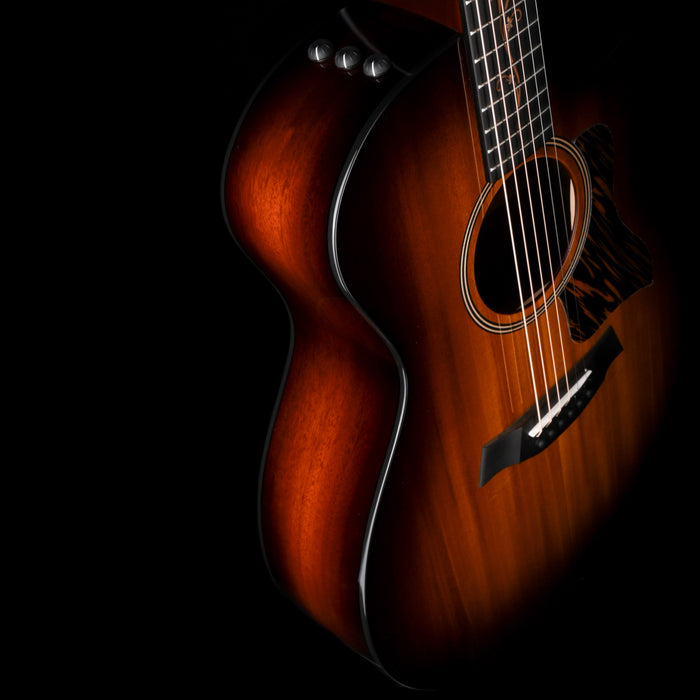 Taylor Custom Grand Auditorium C24ce Ribbon Mahogany Shaded Edgeburst - Catch # 50