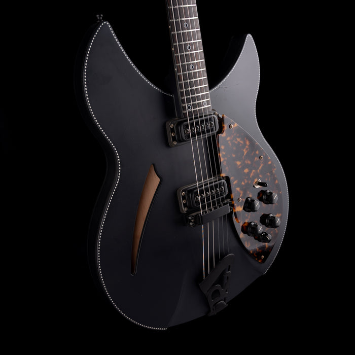 Pre Owned 2016 Rickenbacker 360 Noir Limited Edition Matte Black - 1 of 25 With OHSC