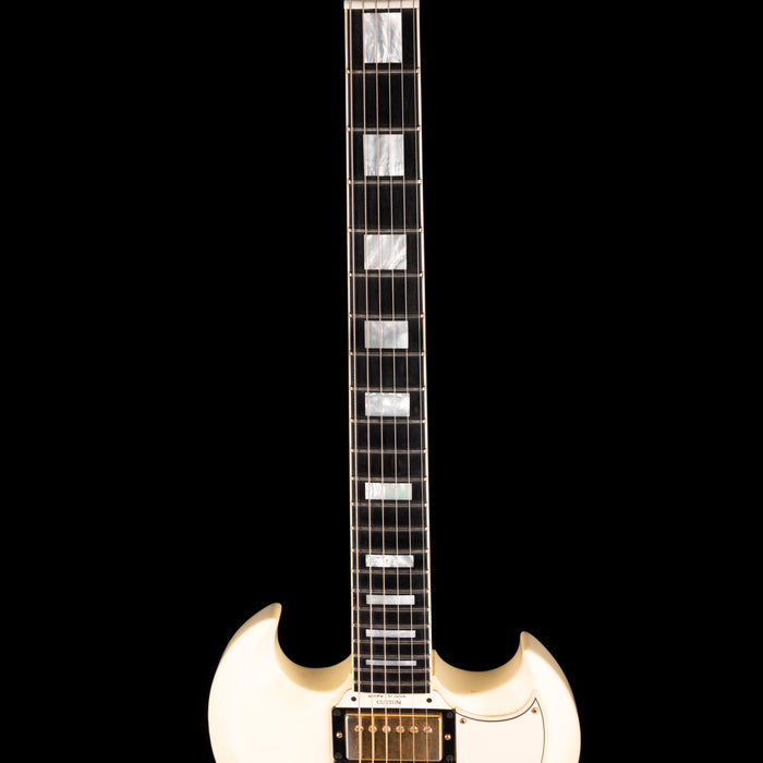 Pre Owned 2005 Gibson 1961 3-Pickup Les Paul Custom Classic White With OHSC