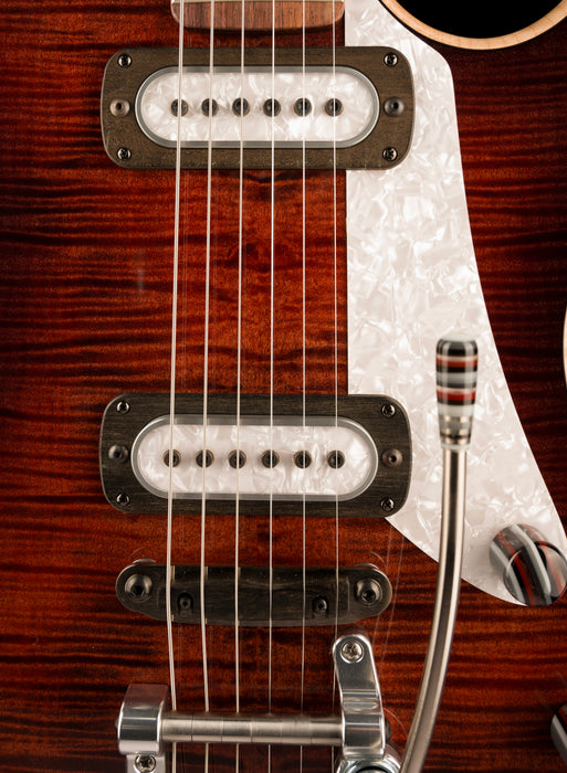 Powers Electric A-Type Select  Cabernet Red With Softshell Case