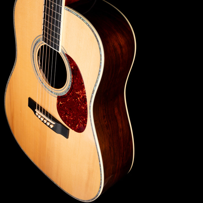 Pre Owned 2009 M.J. Franks Dreadnaught Adirondack-Brazilian Acoustic-Electric Guitar With OHSC