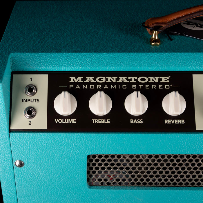 Magnatone Limited Edition Panoramic Stereo Teal Guitar Amp Combo