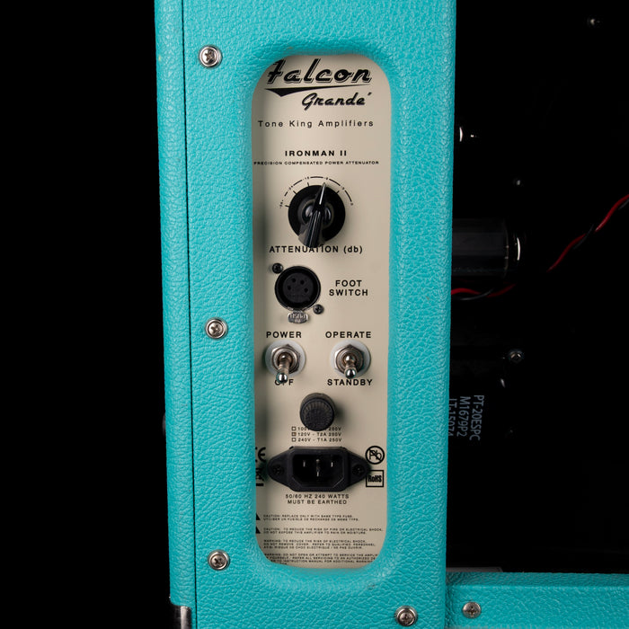 Pre-Owned Tone King Falcon Grande Turquoise With Footswitch