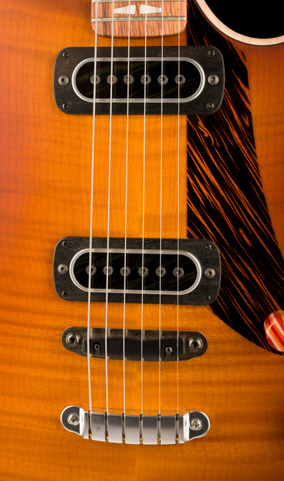 Powers Electric A-Type Select Hardtail Sweet Tea Orange Hand-Rubbed with Softshell Case