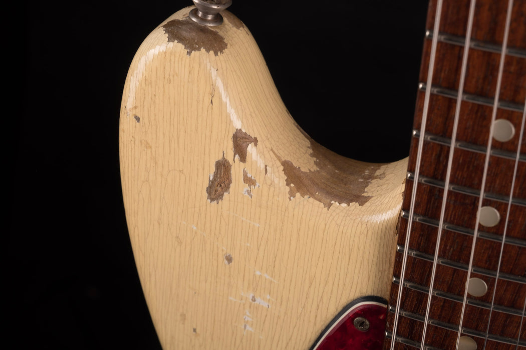 Pre Owned 1966 Fender Musicmaster Olympic White With Gig Bag