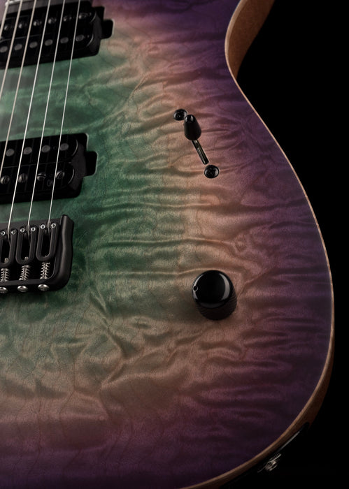 Mayones Duvell Elite 6 String 4A Quilt Maple Top Joker Burst Satine Finish