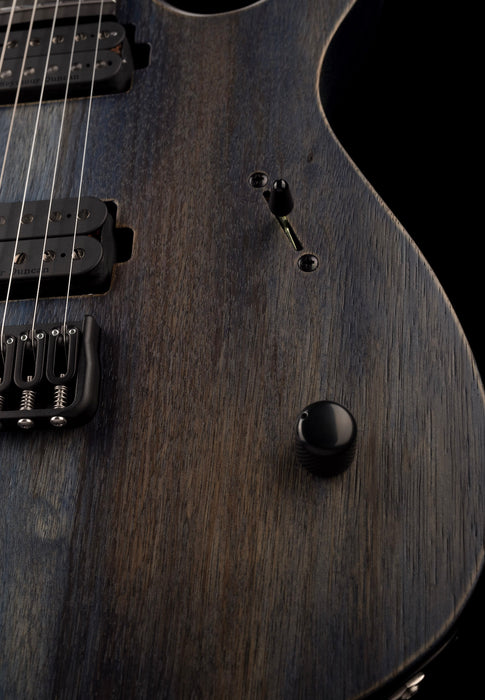Mayones Duvell BL Black Limba 6 String Guitar Antique Blue