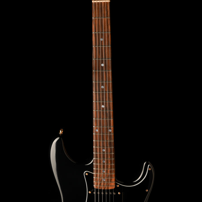 Used Burswood S-Style Rosewood Fingerboard Black Electric Guitar