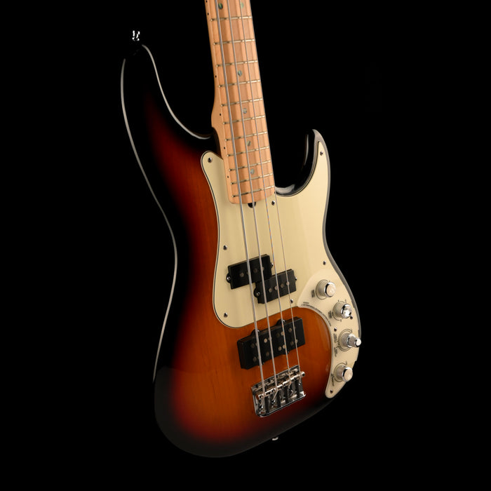 Pre Owned 2006 Fender American Deluxe Precision Bass 3-Color Sunburst With Case