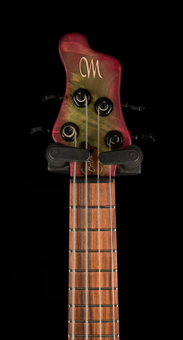 Mayones Cali4 17.5" Scale Bass Swamp Ash TEW Body 3A Eye Poplar Top Custom Color Goblinburst