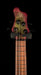Mayones Cali4 17.5" Scale Bass Swamp Ash TEW Body 3A Eye Poplar Top Custom Color Goblinburst