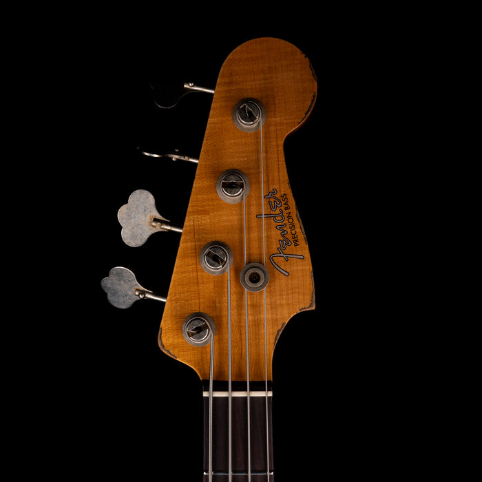 Pre Owned Fender Custom Shop ‘63 Precision Bass Heavy Relic Aged Daphne Blue With OHSC