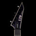 Fender electric guitar headstock on a black background