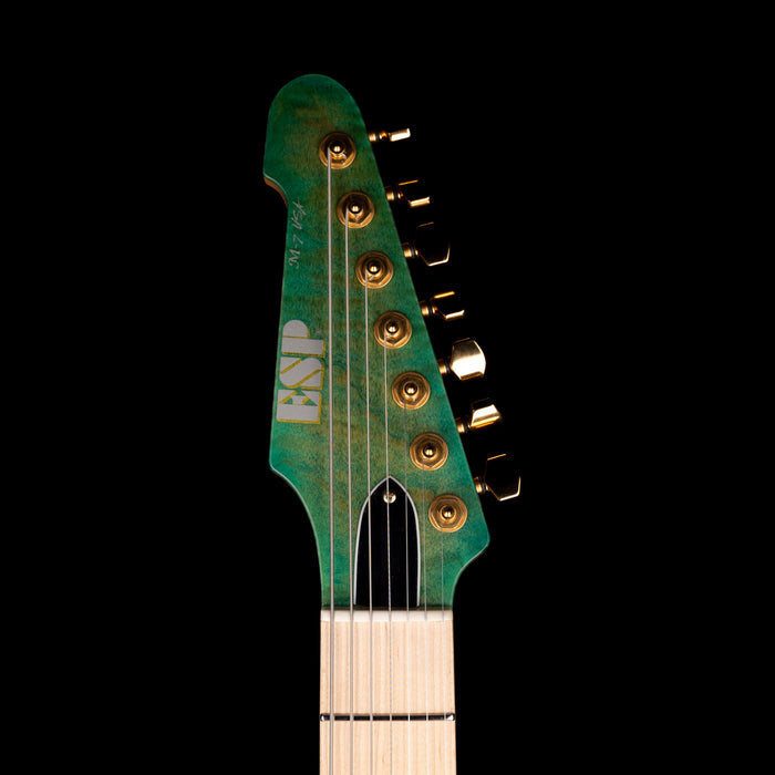 Used ESP USA Custom M-7 HT 7-String Lime Burst with OHSC
