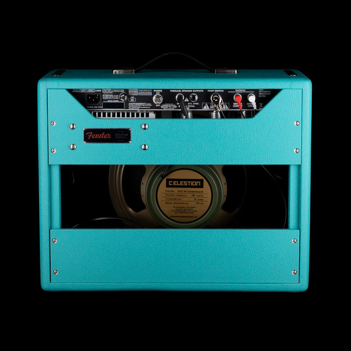 Used Fender '68 Custom Princeton Reverb Surf Green Guitar Amp Combo with Footswitch