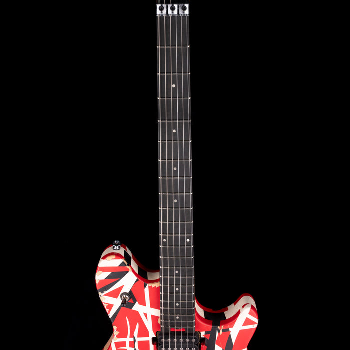 EVH Limited Edition Wolfgang Special Striped Series Aged Red, Black, and White with Gig Bag