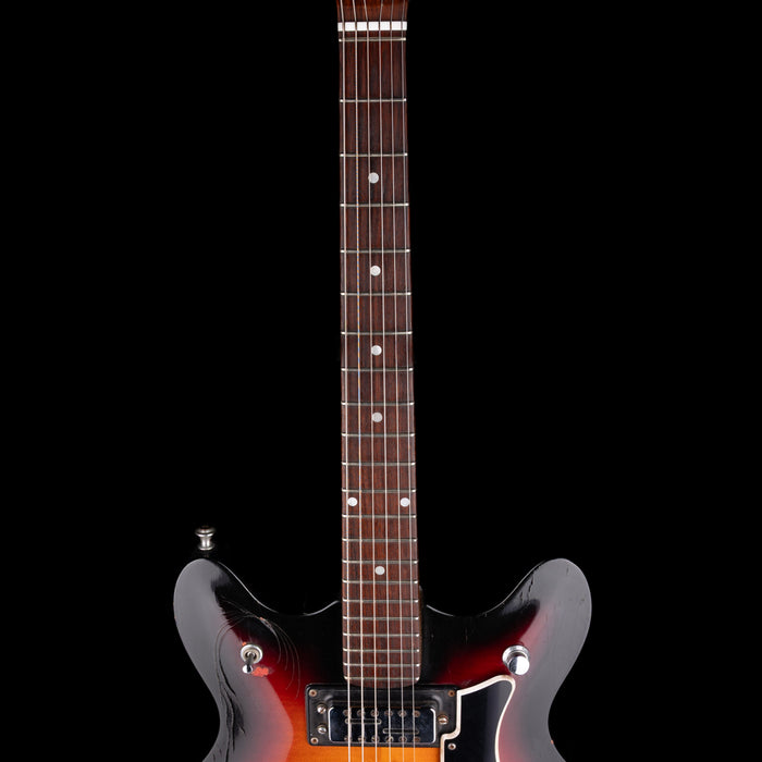 Pre-Owned Vintage Wilson Semi-Hollow Electric Guitar Sunburst with Gig Bag