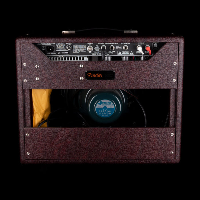 Pre-Owned Fender Special Run '65 Princeton Reverb Wine Red Guitar Amp Combo with Footswitch and Cover