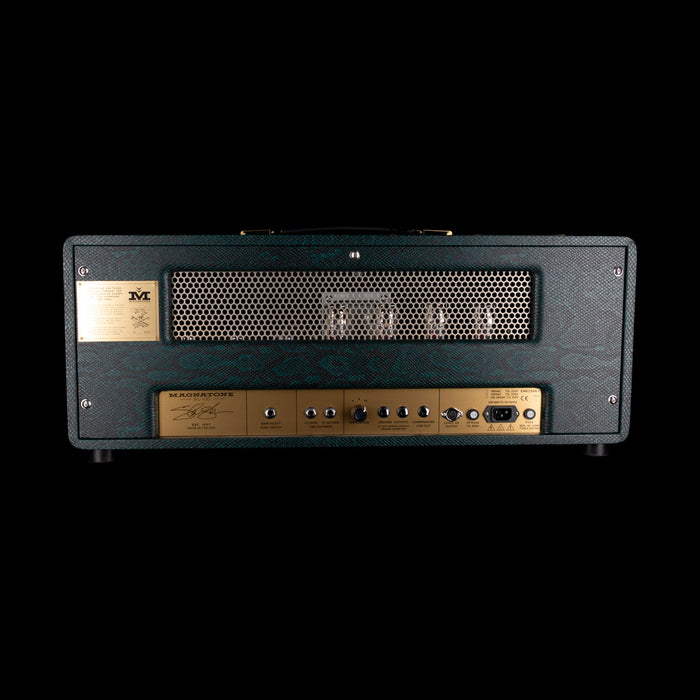 Pre-Owned Magnatone Slash SL-100 Head with 4x12 Cabinet Iridescent Green