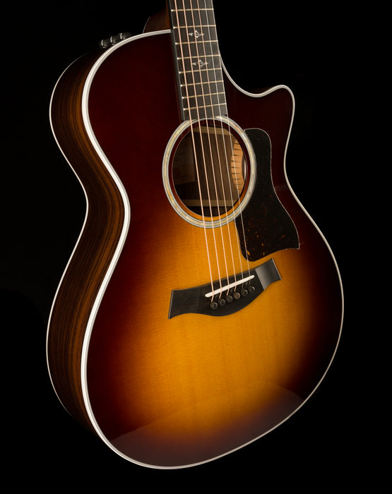 Taylor 412ce-R Grand Concert Indian Rosewood Tobacco Sunburst Acoustic Electric Guitar with Case - 1204123126  Demo