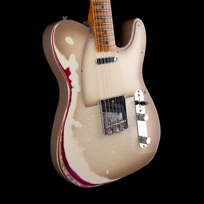 Fender Custom Shop 1967 Telecaster Heavy Relic Antigua Burst over Pink Paisley