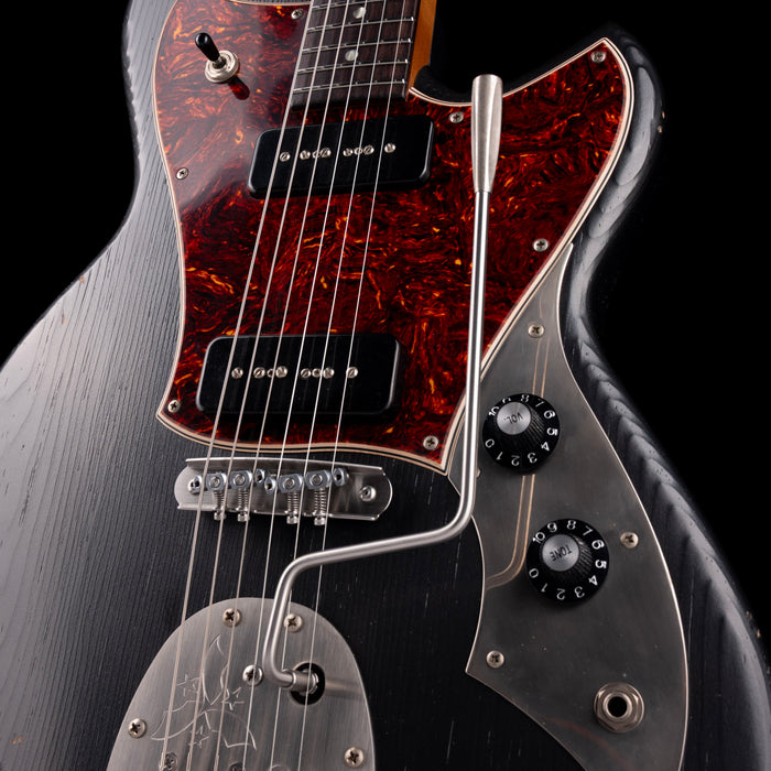Novo Serus J Light Distress Charcoal Frost Electric Guitar with Soft Case