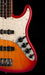 Pre Owned Fender American Deluxe Jazz Bass Aged Cherry Burst With OHSC