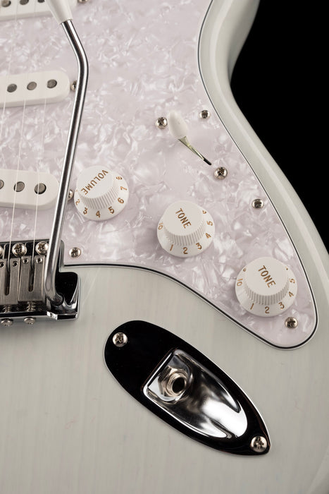 Used Fender Kenny Wayne Shepherd Stratocaster Transparent Faded Sonic Blue with OHSC