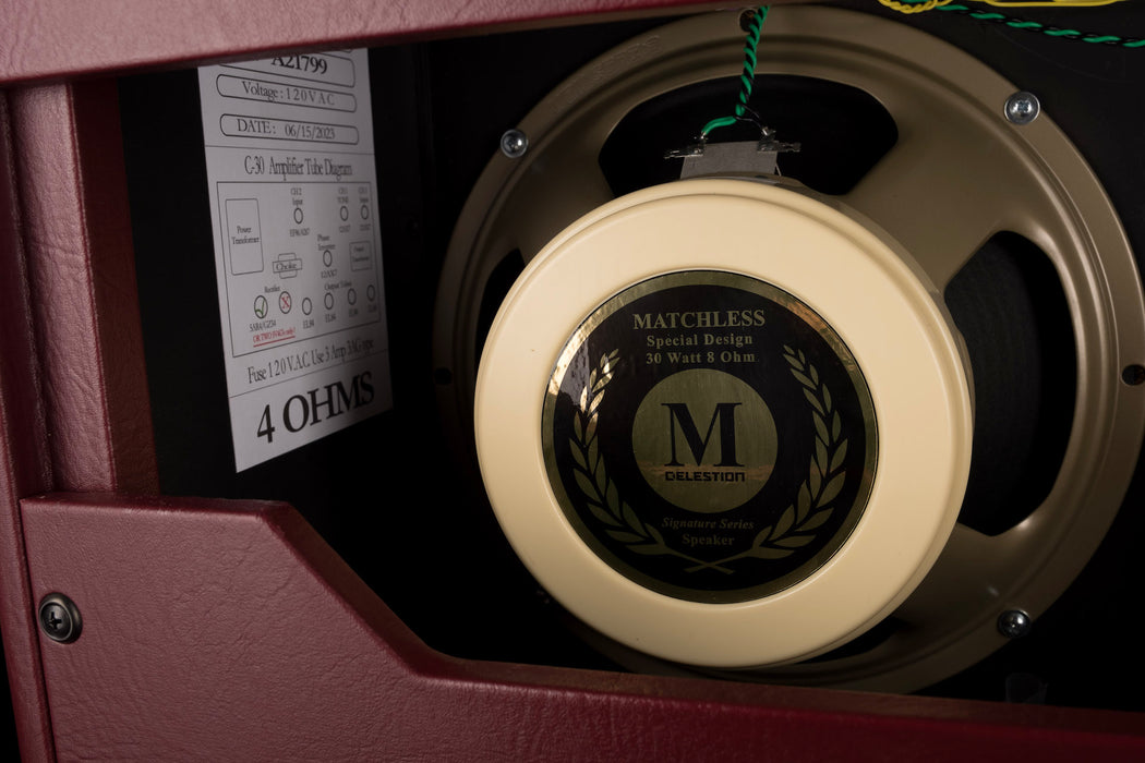 Matchless DC-30 2x12" Custom Color Dark Burgundy Guitar Amp Combo
