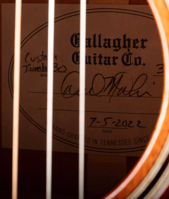 Used Gallagher Custom Jumbo Sinker Mahogany with OHSC