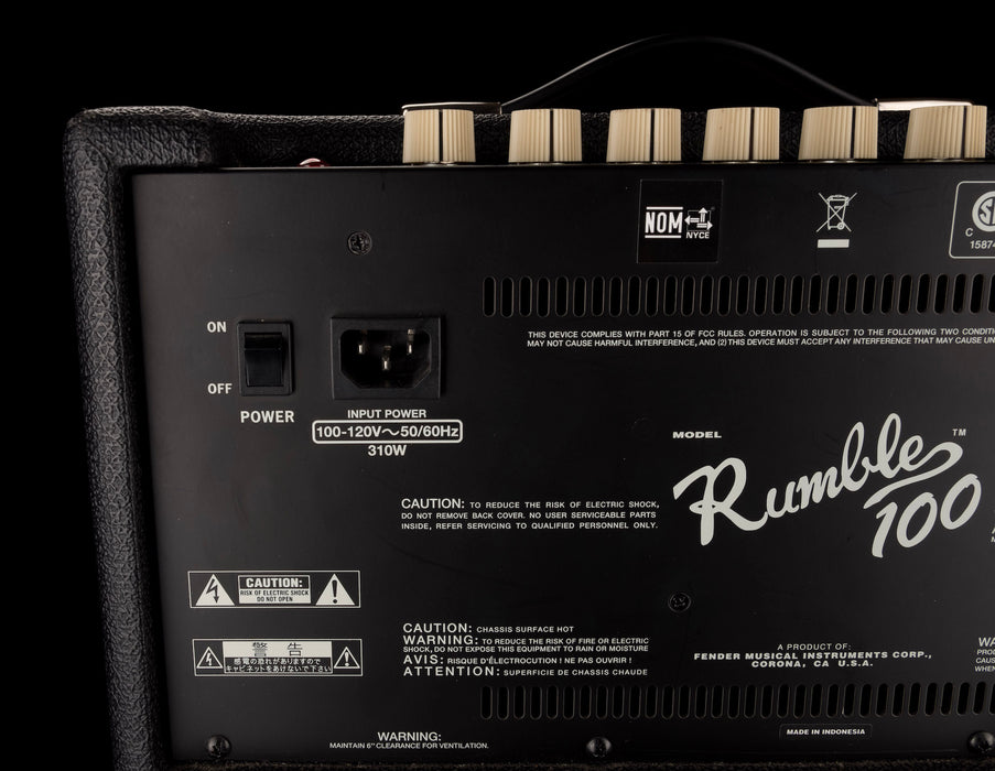 Used Fender Rumble 100 Bass Amp Combo