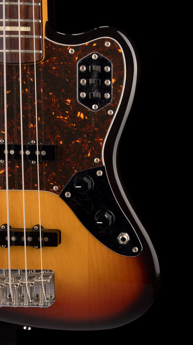 Pre Owned 2008 Fender Jaguar Bass Crafted in Japan 3-Tone Sunburst With Case