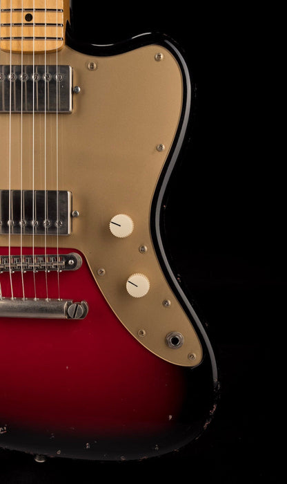 Fano Oltre JM6 Light Distress Red Burst with Gig Bag