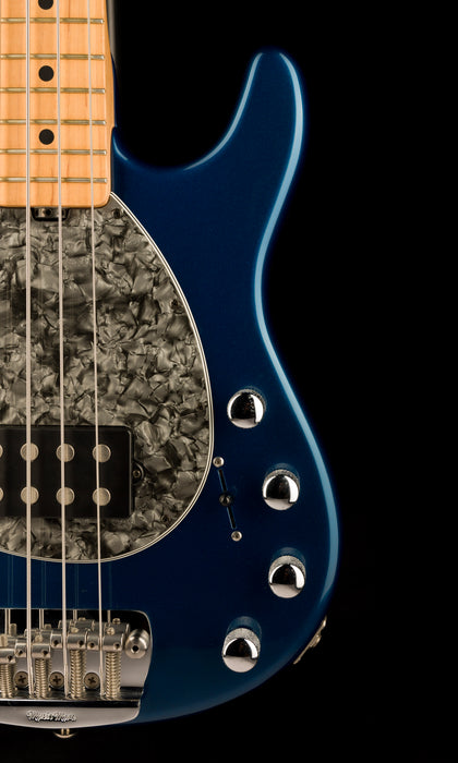 Pre Owned Ernie Ball Music Man Sterling 4-String Pearl Blue Bass With Case