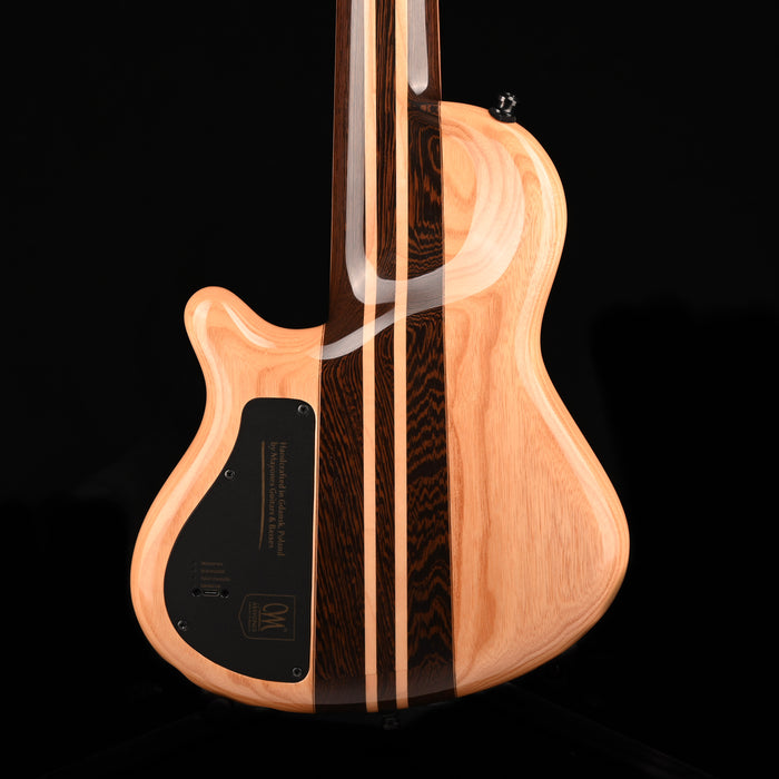 Mayones Cali4 Bass (17.5" Scale) Swamp Ash Body Triskelion Top Natural with Case - IN STOCK!!!
