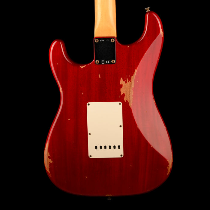 Fender Custom Shop 1963 Stratocaster Mahogany Relic Crimson Red Transparent