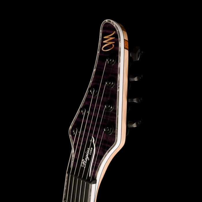 Mayones Regius Core 7 String Flame Top Dirty Purple Gloss Finish Guitar With Case