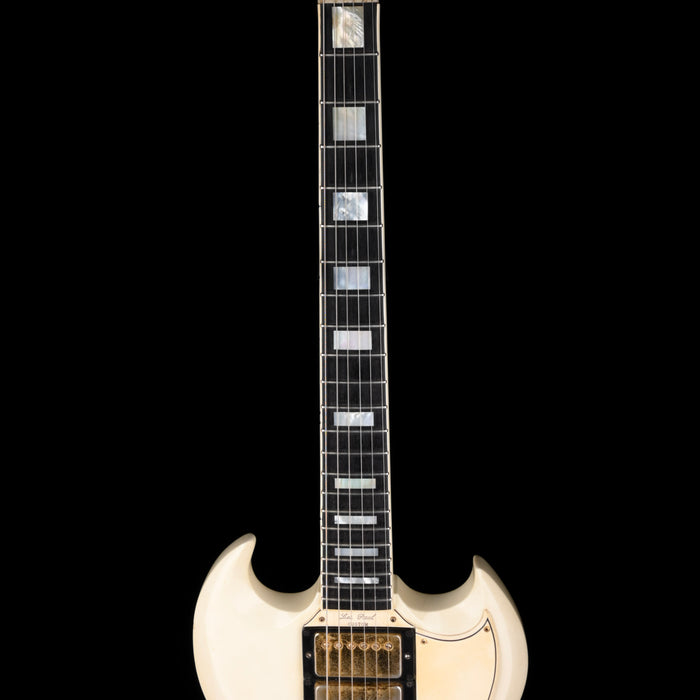 Pre Owned Vintage 1963 Gibson Les Paul Custom SG White with Case - Signed by Les Paul