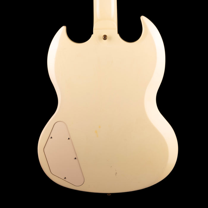 Pre Owned 2005 Gibson 1961 3-Pickup Les Paul Custom Classic White With OHSC