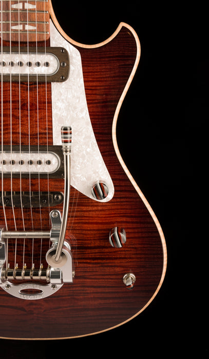 Powers Electric A-Type Select  Cabernet Red With Softshell Case