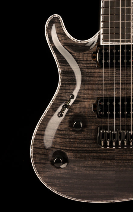 Mayones Left Handed Regius Core 6 Flame Top Gloss Trans Graphite