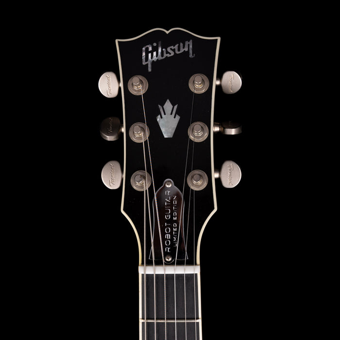 Pre-Owned 2007 Gibson Les Paul Robot Guitar Limited Edition 1st Run Blue Silver Burst With OHSC
