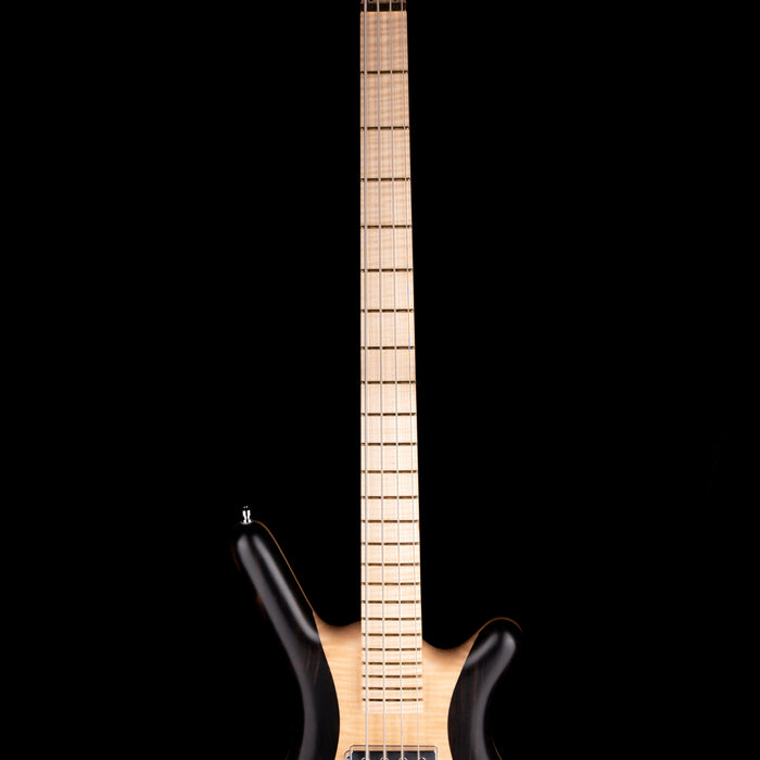 Pre-Owned 2016 Warwick Custom Shop Masterbuilt Corvette $$ Bass Flamed Maple & Bubinga With Gig Bag