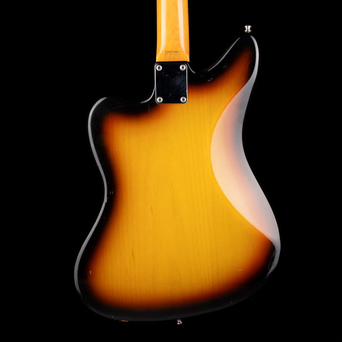 Pre-Owned Fender MIJ HJG-66KC VI Ikebe Limited Kurt Cobain Jaguar 3-Tone Sunburst With Case