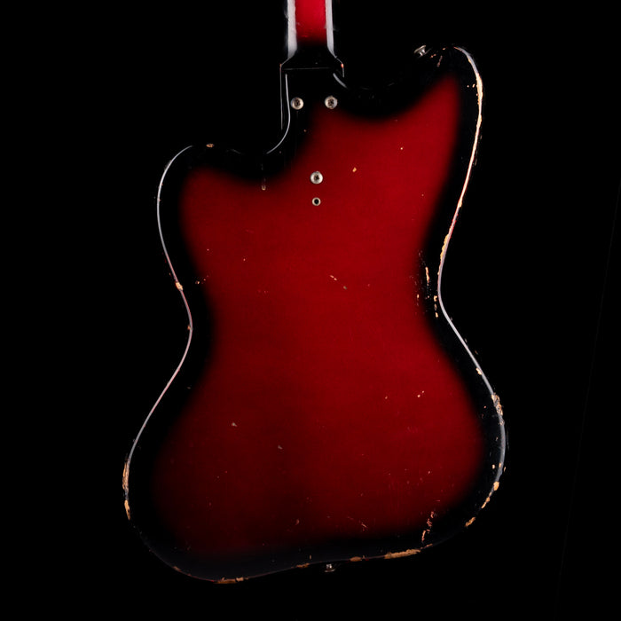 Pre-Owned 1966-68 Silvertone 1443 Hornet Bass Redburst With Gig Bag