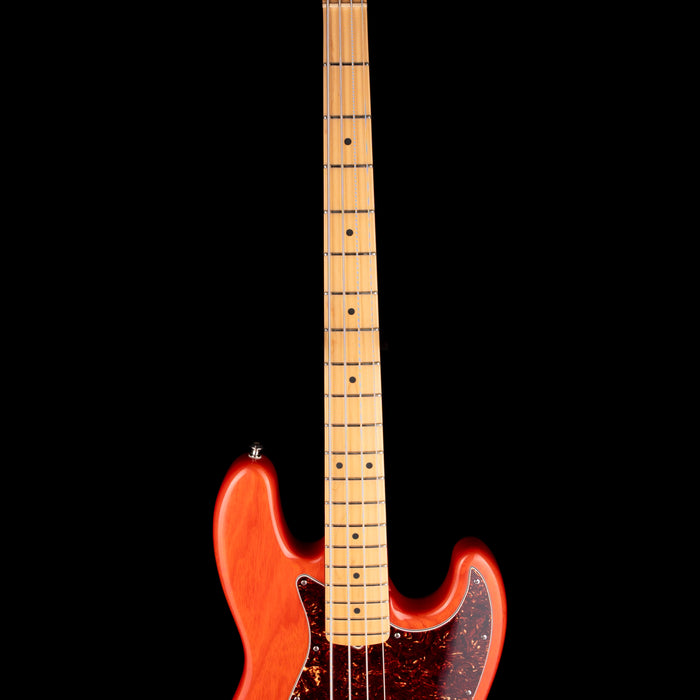 Pre-Owned 2002 Fender American Jazz Bass Sunset Orange Transparent With Gig Bag