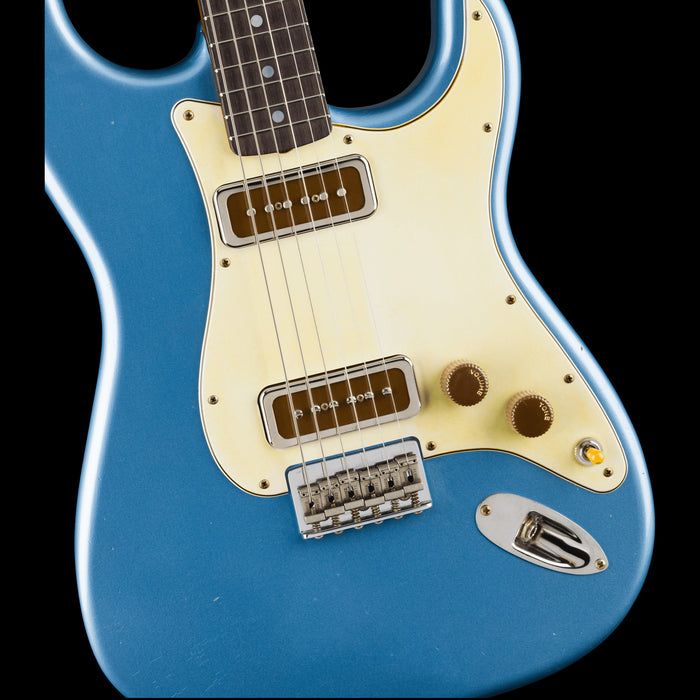 Fender Limited Edition Ariel Posen Stratocaster Faded Lake Placid Blue Front Body Detail